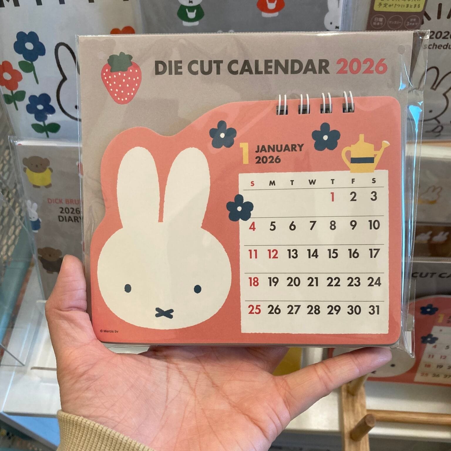Square 2026年版 MIFFY Die-cut 座枱月曆 - THREADORY 幺川白水社