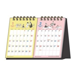 sun-star 2027年版 MOOMIN 座枱2連月曆