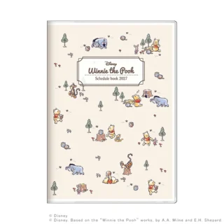 sun-star 2027年版 Winnie the Pooh B6月間手帳 (森林/米色)