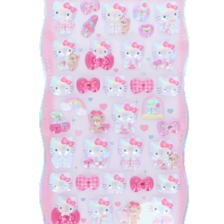 sun-star x Sanrio BONBON DROP churu kira 閃光立體貼紙 (Hello Kitty)