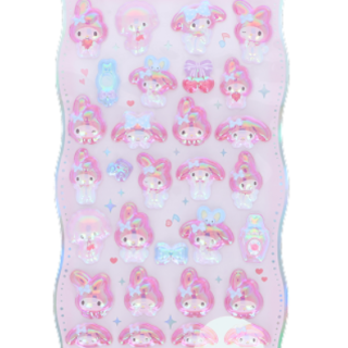 sun-star x Sanrio BONBON DROP churu kira 閃光立體貼紙 (My Melody)